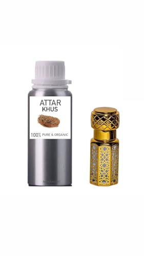Khus Attar/Khus Perfume Pure & Organic (10ML-500ML) (50 ML)